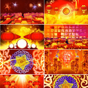 卓依婷 恭喜恭喜 新年喜庆背景 喜庆歌曲 led视频素材 晚会背景