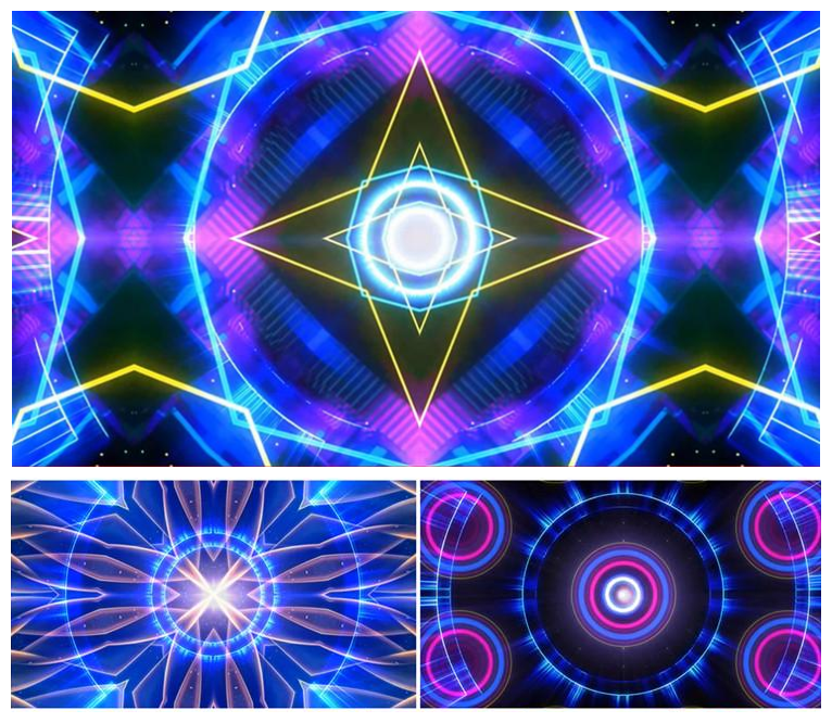 DJ舞曲我不后悔 舞台背景视频 动感节奏 万花筒 VJ素材 led视频