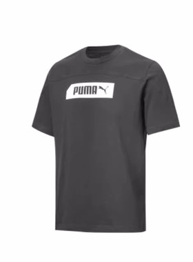 PUMA彪马新款男子圆领短袖2023夏季款休闲印花运动T恤衫583864-51