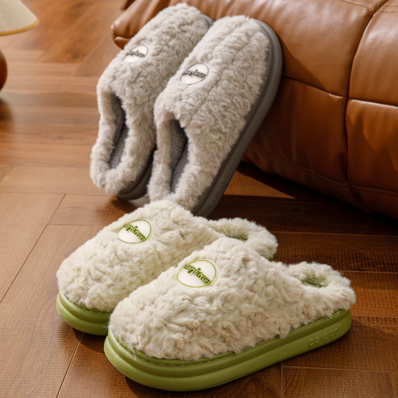 新款2025棉拖鞋男女冬季室内保暖加厚防滑居家居家月子拖鞋冬女款