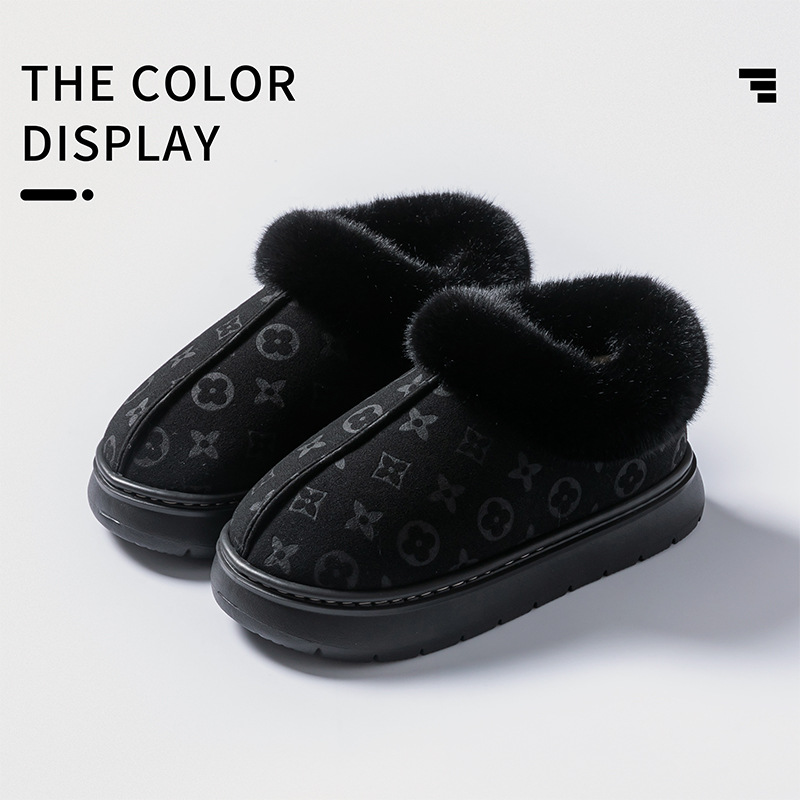 2025棉拖鞋男女款秋冬季新款室内外家居防滑静音防滑毛毛拖鞋