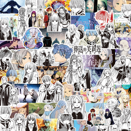 75张葬送的芙莉莲贴纸辛美尔纯爱番二次元日本动漫日漫卡通人物手机壳diy贴画粘贴防水