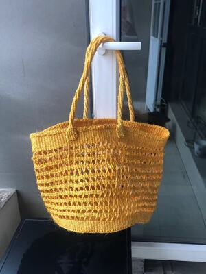 （升级版）大号肯尼亚天然剑麻镂空编织包单肩包草编包