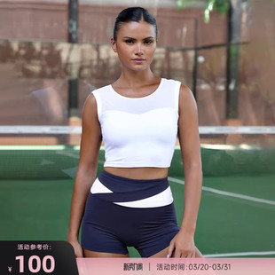 带胸垫夏季 网纱拼接运动背心无袖 运动上衣Mesh 重塑之路 RESHAPE