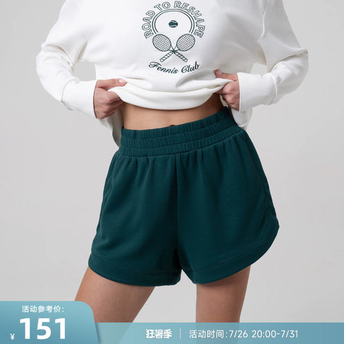 RESHAPE/重塑之路 侧袋软糯宽松垂坠运动短裤Relaxation
