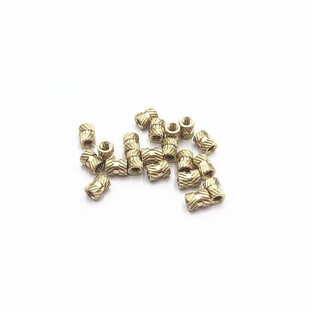 土字热熔铜花母预埋镶嵌件注塑螺母滚花母手机螺母M1M1.2M1.4M1.6