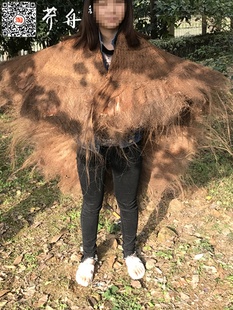 可穿戴蓑衣棕榈雨披防雨特色手工艺品传统编织装 饰挂件墙饰农家乐