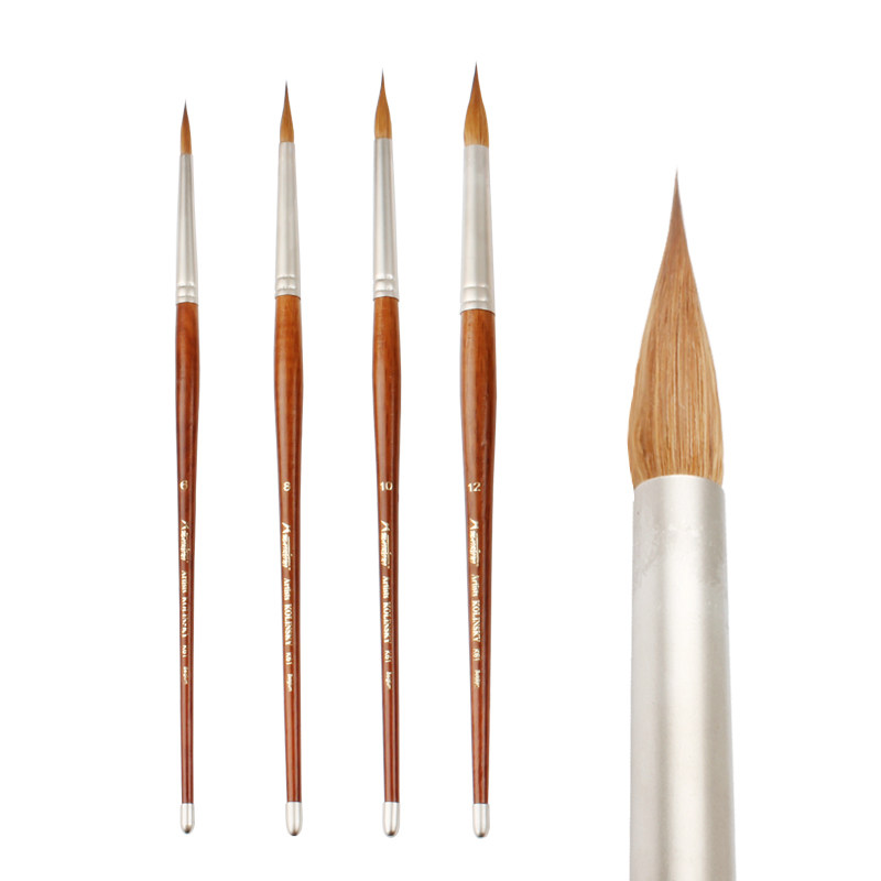 马蒂尼k61貂毛水彩画笔毛笔勾线笔水彩笔单支水粉笔丙烯油画笔