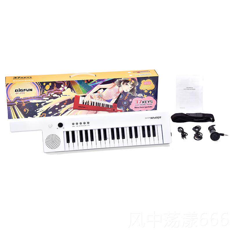 正品儿童早教37键电琴乐器亲子互带麦克风唱动歌 女子孩音乐 教学