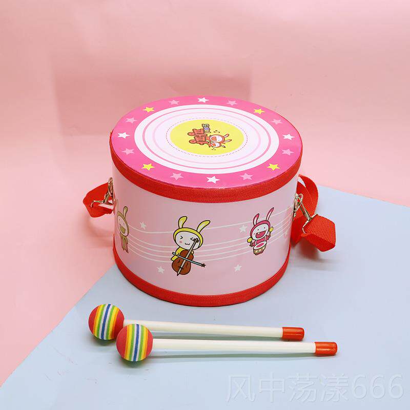 正品儿敲打鼓幼儿园音乐教具表拍演鼓婴玩具儿宝宝手鼓军童鼓打击