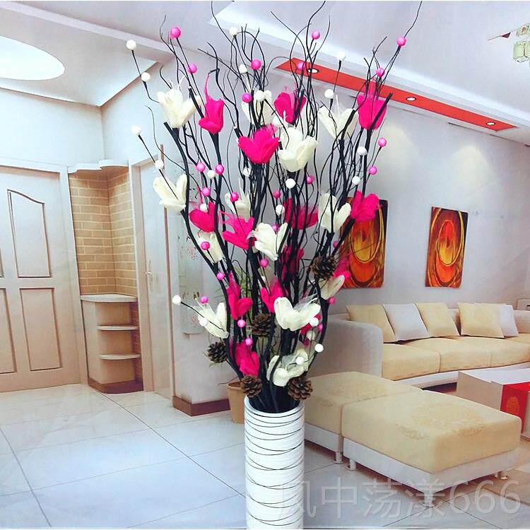 正品假花仿真大厅落地束大型电视柜高瓶客插花花摆件大号欧式现代
