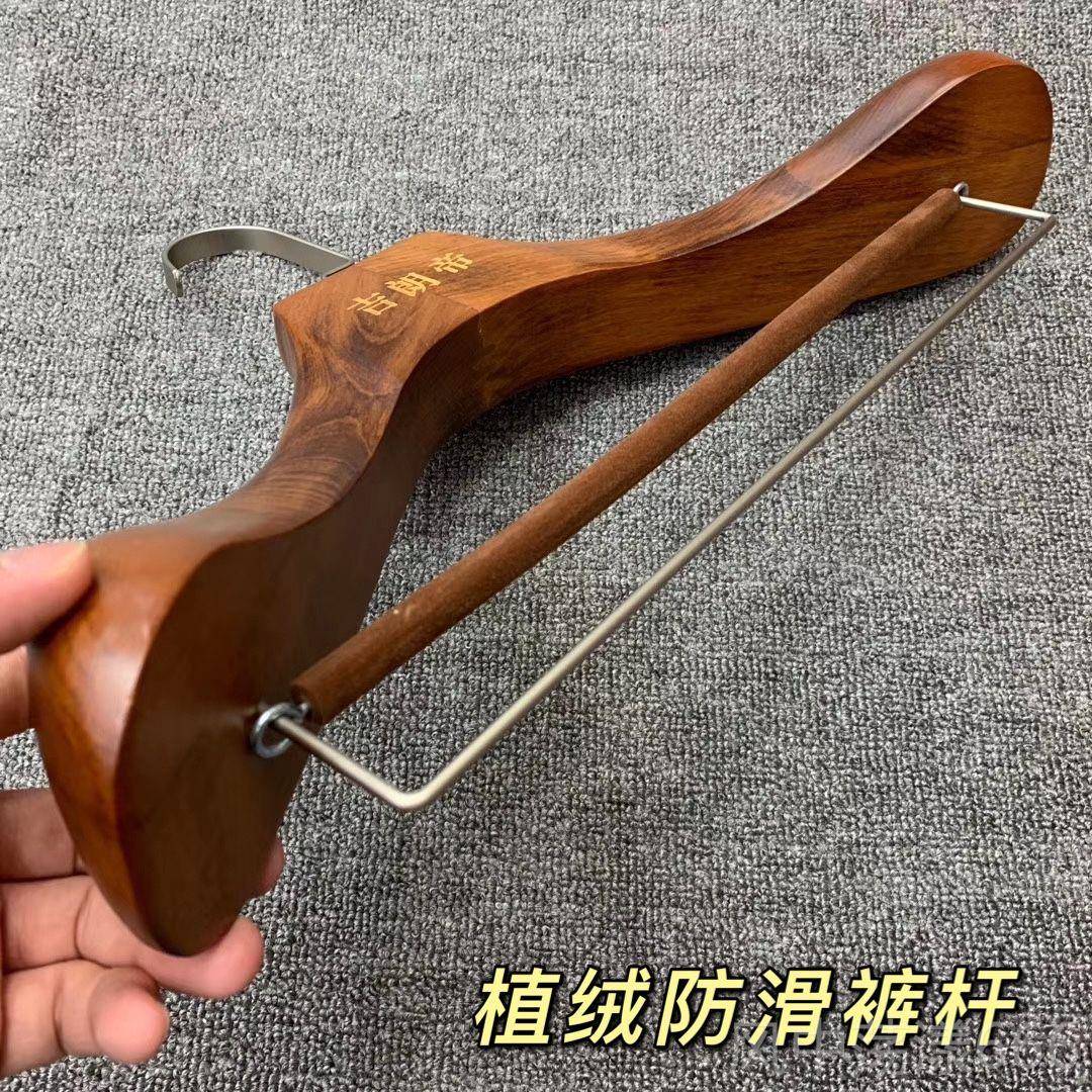 正品西装木衣宽肩防变形西服衣架实木无痕实定做木质挂衣架架高定