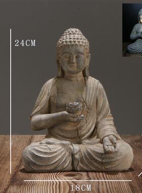 正品户外太阳能佛像摆件花园庭院阳台院子装饰品工艺品如来佛祖防