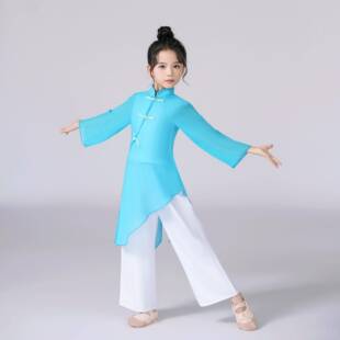 正品儿童古合典舞表演装中式服武术服装女子练习唱服团万江男孩太