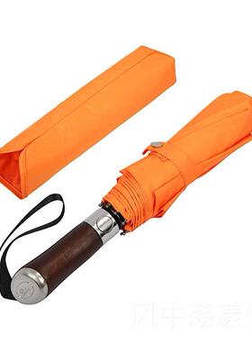 正品伞现货优雅精国致手工伞英Balios木手柄全实自动折叠雨男帅气