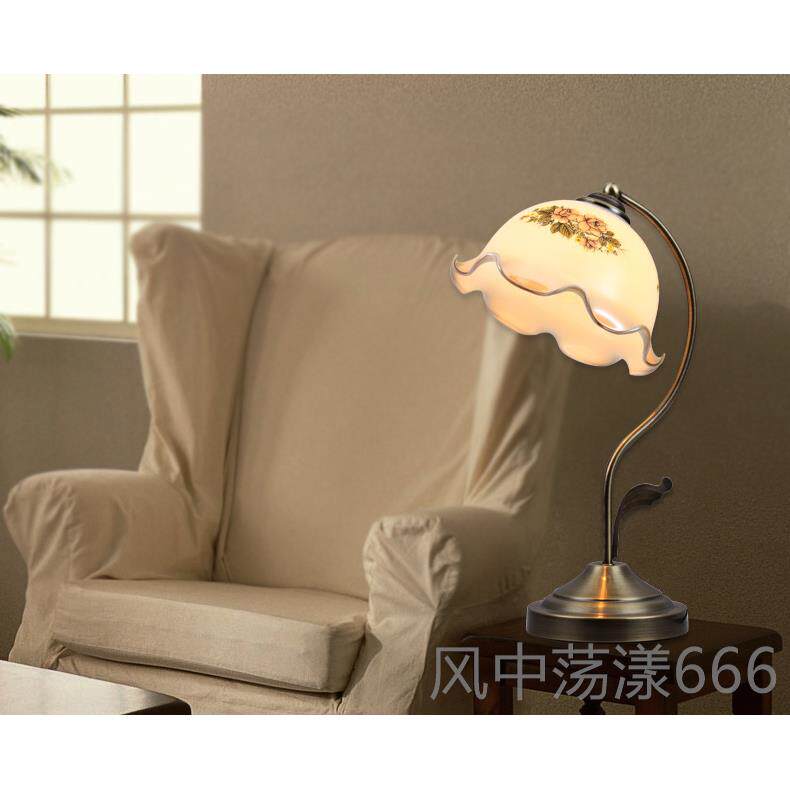 正品欧式怀房旧复古典英伦灯台灯卧室床头美式调田园创意书书桌光