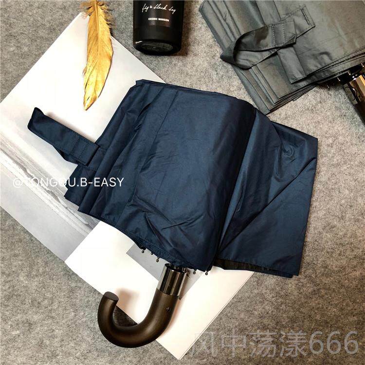 正品覆古十骨黑胶钩零透光晴雨两用弯抗风雨伞女自动防晒遮阳遮男