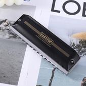 正品 可水洗不黏膜手初 东方入鼎12孔半音阶口琴先者2新行.0升级款