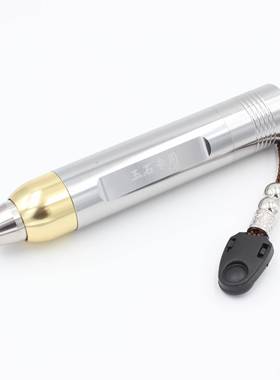 正品头部不锈钢 光小聚直径头玉石鉴定手电 筒白光两档18605照翡