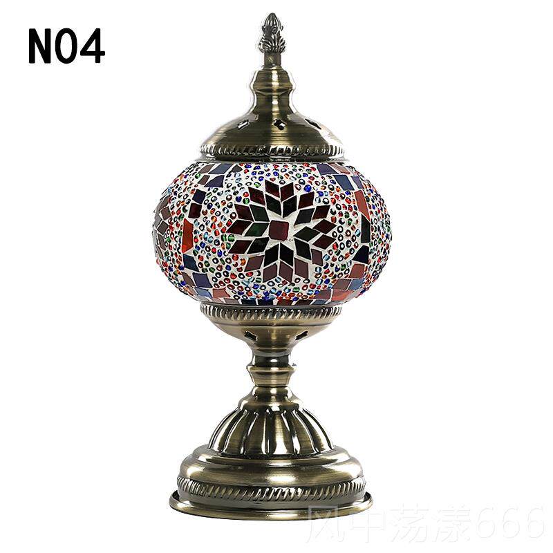 正品创意土耳其琉璃灯宿酒吧饰璃床头灯地中海氛围玻夜灯卧室装台