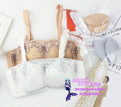 依之妮抹胸文胸防走光纯肤色黑色白色聚拢内衣特价 款 399A6