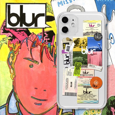 模糊blur摇滚小米苹果手机壳透明