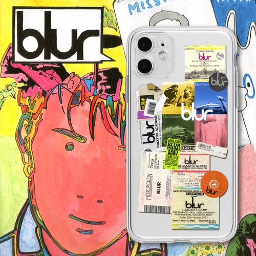 模糊blur摇滚小米苹果手机壳透明