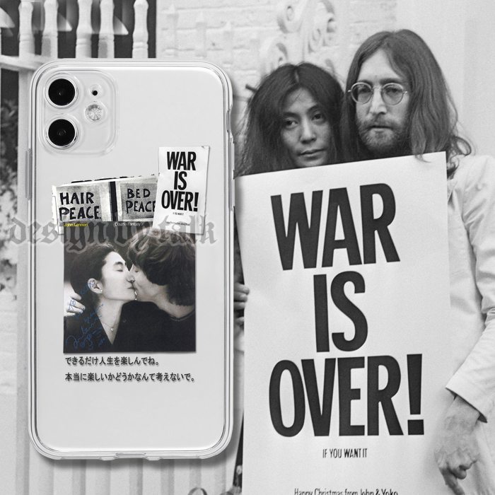 小野洋子列侬披头士透明手机壳华为荣耀小米oppo红米realme三星vivo