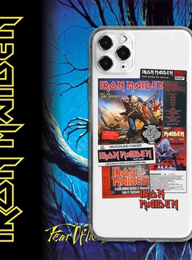 铁娘子iron maiden透明手机壳华为荣耀小米OPPO红米realme三星vivo一加iQOO适用15苹果13iPhone16promaxs14xr