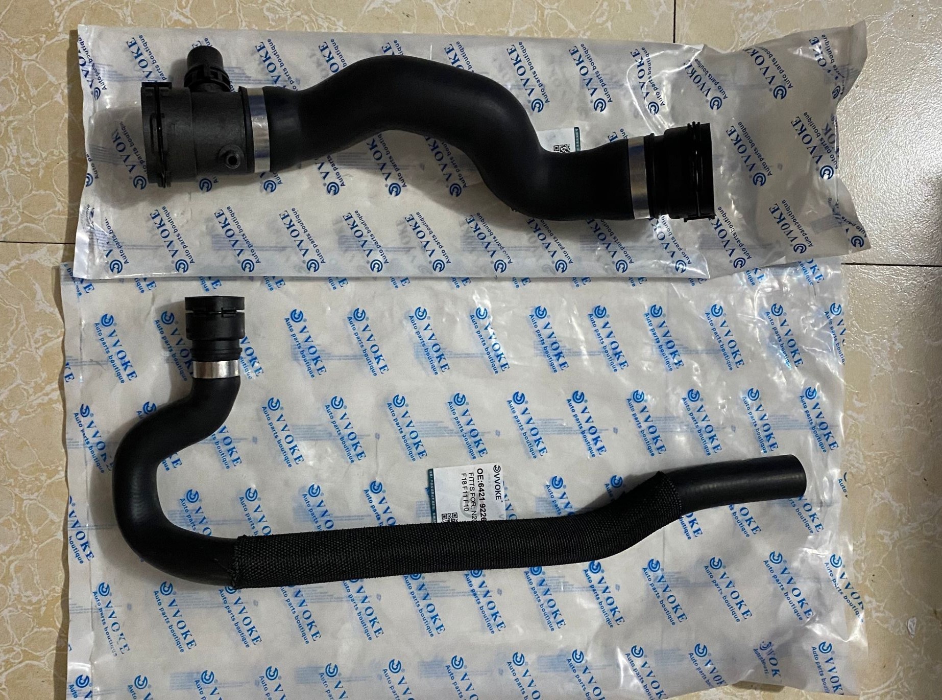 适用于宝马5系E60 F18 N52 520 523 525 528 530水箱上水管下水管