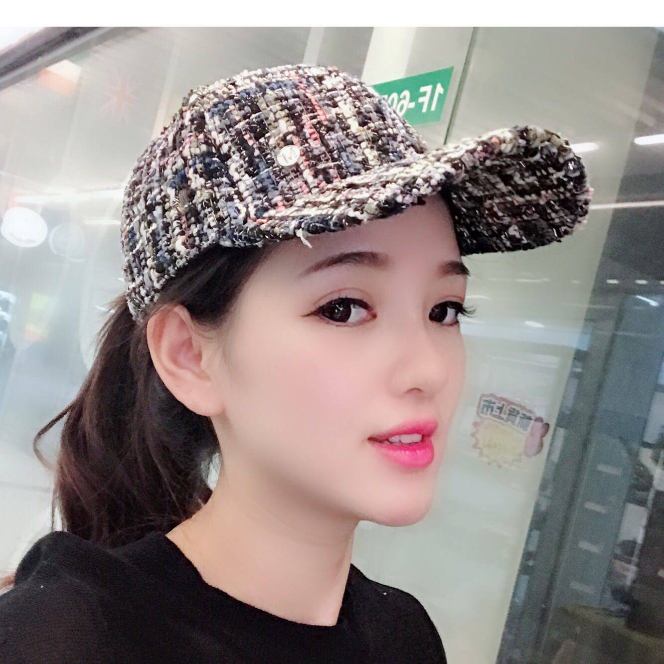 帽子女网红明星同款鸭舌帽秋冬季chic韩版保暖百搭棒球帽男太阳帽