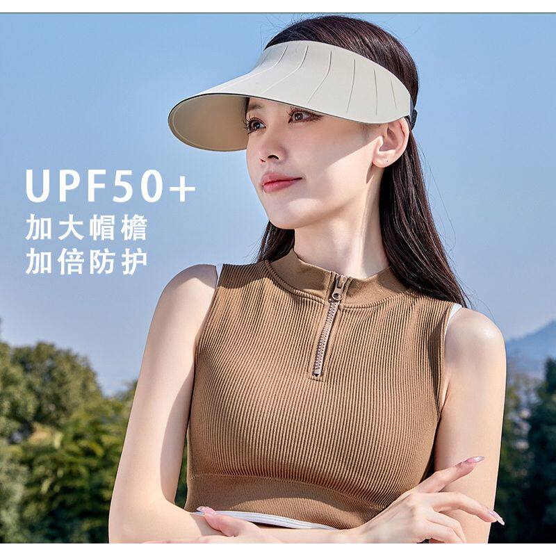 空顶帽休闲运动女夏季遮阳显脸小