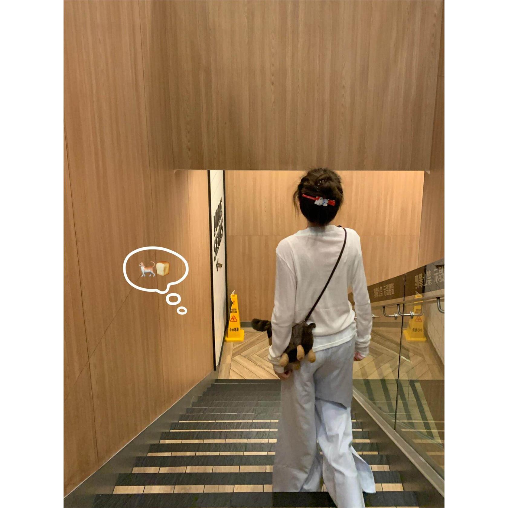 韩系chic别致白色上衣长