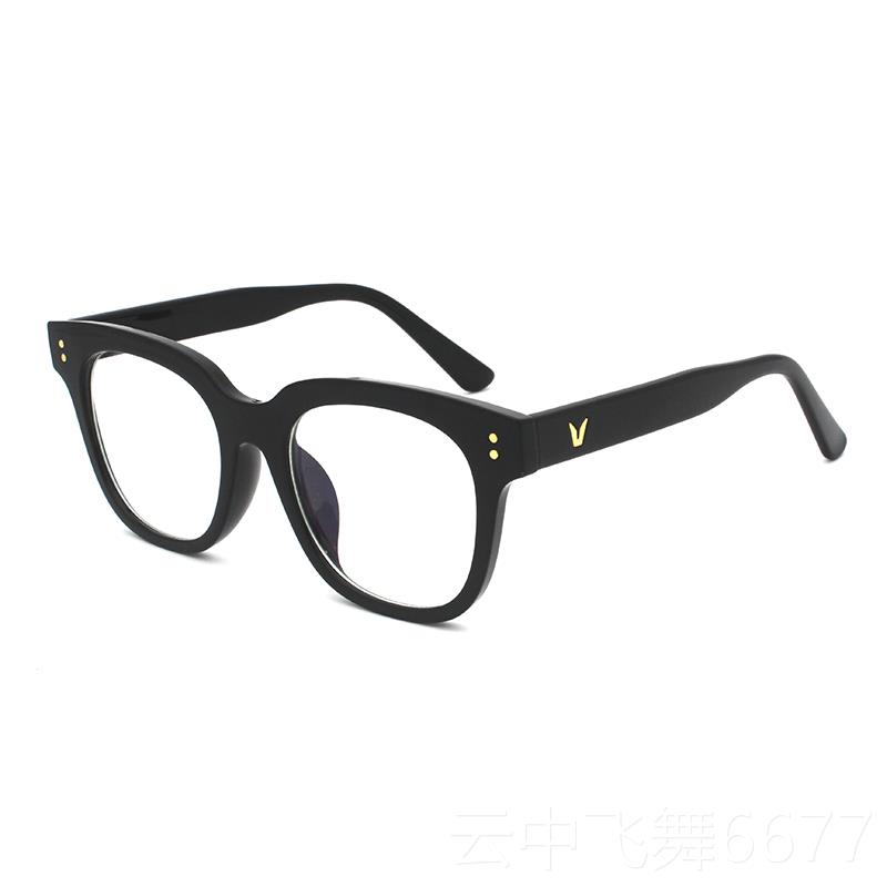 正品网框红黑脸显小眼镜框素颜防蓝光辐护射gm目平光近视雪梨眼镜