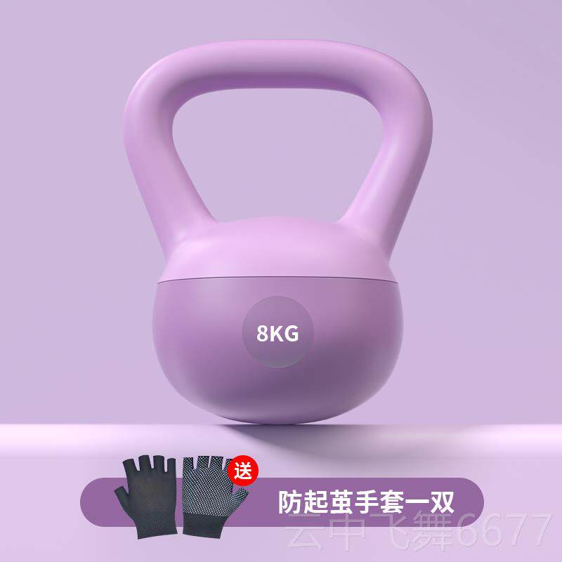 正品健壶铃士身家用软0kg深蹲胡玲减肥甩提壶哑铃1实心铸铁全球器