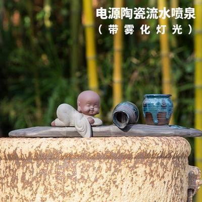 正品景德镇粗陶瓷缸莲花缸睡莲盆碗莲花陶盆龟缸缸鱼缸鱼金鱼流水
