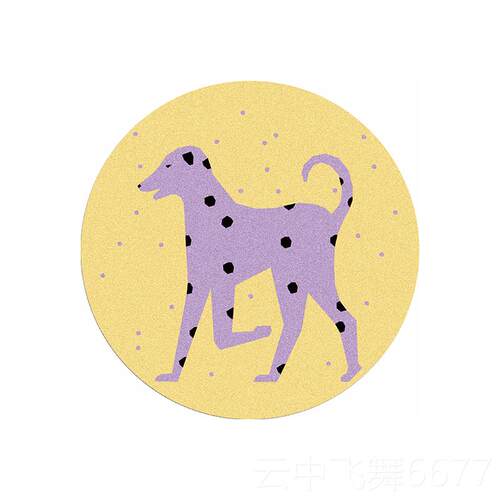 正品设TRIPPY原创计 掌软柜己家的狗 客厅卧室 柔仿羊绒圆形自地