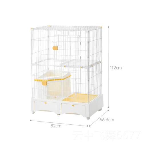 正品HA宠KE黑咔幼猫猫笼室封猫闭式猫砂盆一体物笼子内猫窝大空间