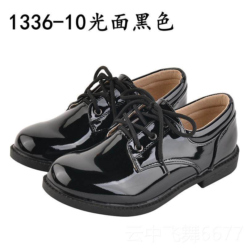 正品男童鞋亮儿童皮鞋白小大学生合唱团舞台演出黑中童西装礼服皮