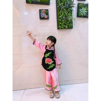 正品小装河钓鱼幼儿表式演服装小鲤跳龙门六一福鲤表演鱼服荷花道