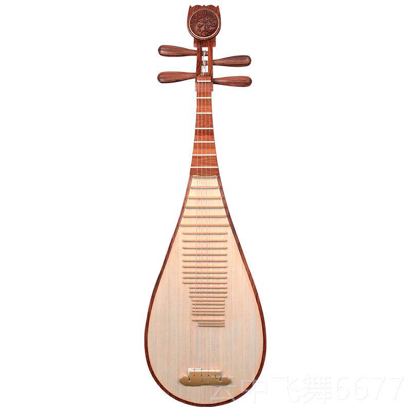 正品乐海 -琵琶乐氏器演奏级特级奥黄檀木琶材质原木抛光琵DJ14AA