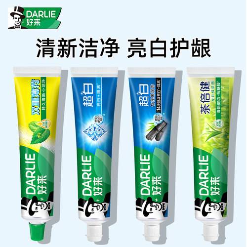 好来牙膏清新口气含氟双重薄荷