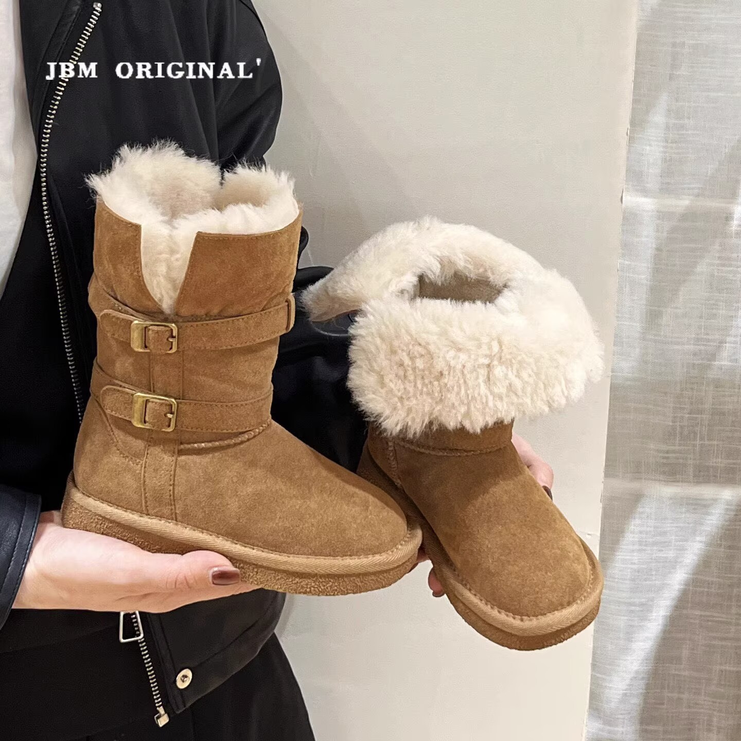 女童雪地靴长筒加绒加厚