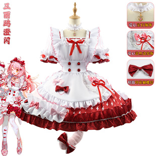 明日方舟cosplay三丽鸥联动澄闪花房茶话会cos服装女仆装