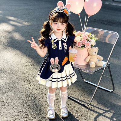迪士尼穿搭女孩夏季连衣裙