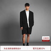 套装 宽松休闲通勤西服短裤 外套男大码 BODYDREAM杉木肌理西装