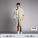 套装 BODYDREAM 男肌理感针织外套宽松休闲短裤 BM泡泡皱短袖 衬衫