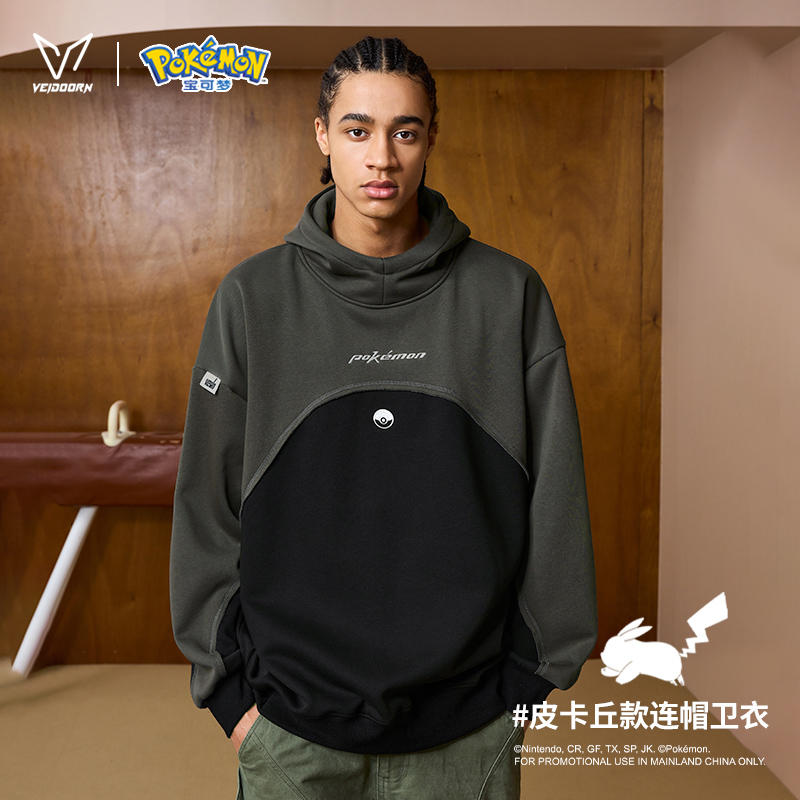 维动宝可梦联名长袖卫衣男秋冬