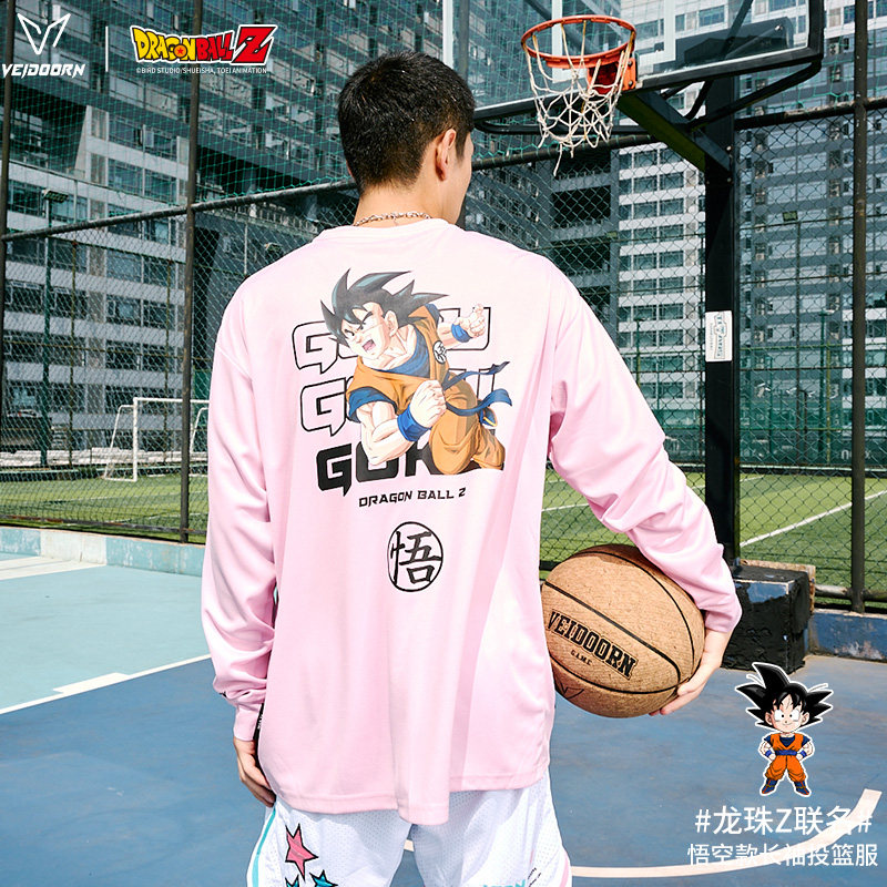 维动龙珠Z联名款长袖投篮服T恤男美式篮球训练服运动跑步透气上衣,运动服/休闲服装,运动T恤,淘宝优惠券,粉丝福利购,淘宝优惠卷