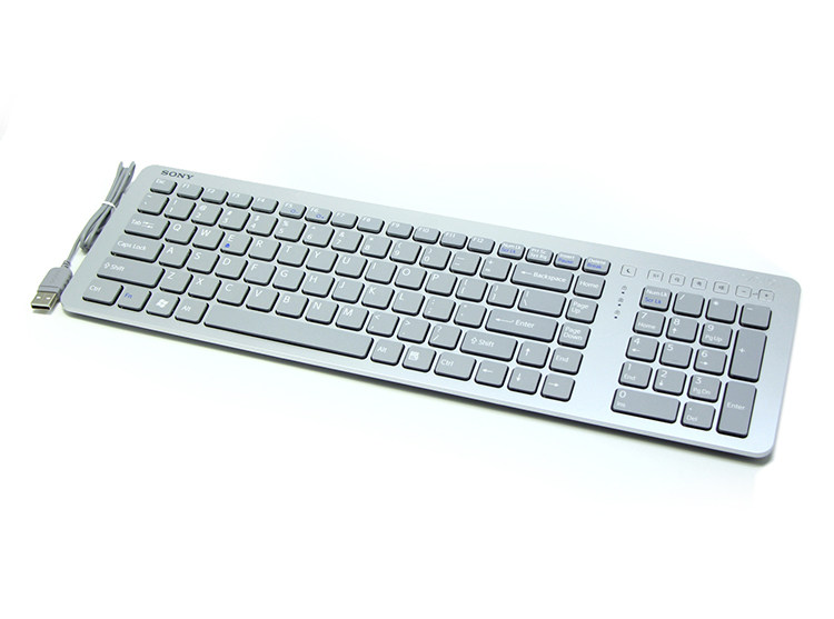 索尼UKB3剪刀脚超薄USB静音巧克力办公笔记本日语文sony有线键盘